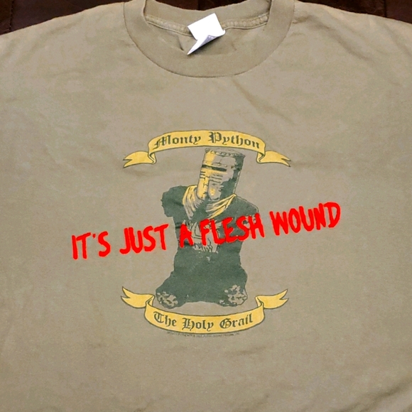 Monty Python It's Just a Flesh Wound tee - Picture 1 of 3